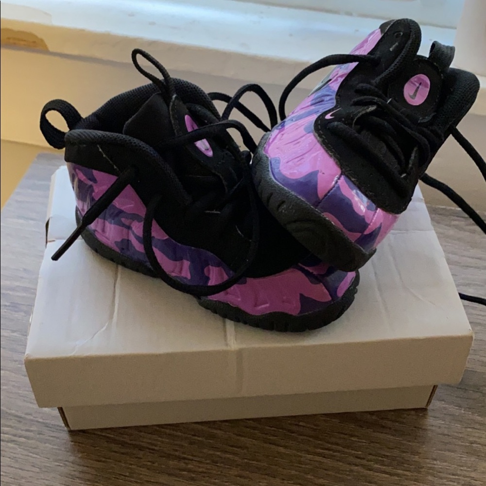 Kids purple camouflage Jordan’s